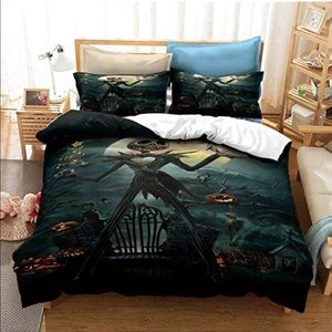 NWT Nightmare Before Christmas Duvet Cover & Pillowcases Set Full Size
